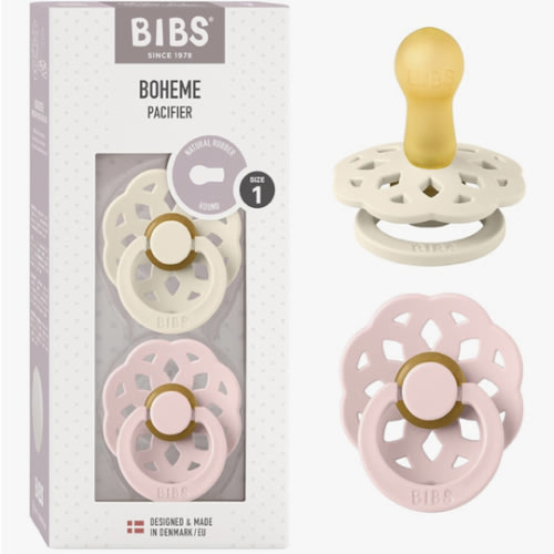 BIBS Pacifiers - Boheme Collection | BPA-Free Baby Pacifier | Made in Denmark
