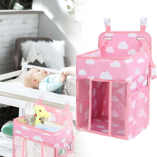 FIGHTY Hanging Caddy Organizer Stacker For Changing Table Crib Playard Or Wall & Nursery Organization Gifts For Newborn|Cloth