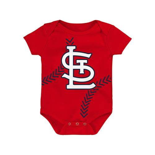 STL Cardinals St Louis Cardinals Red Baby Running Home One Piece - 133412867