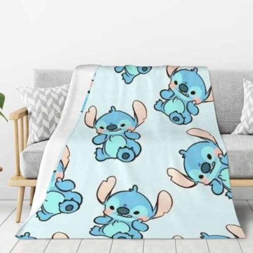 Lilo & Stitch Baby Blanket,Flannel Blanket Throw for Kids,Soft Warm Cozy Plush Blanket for Couch Bed Sofa,40"x30"