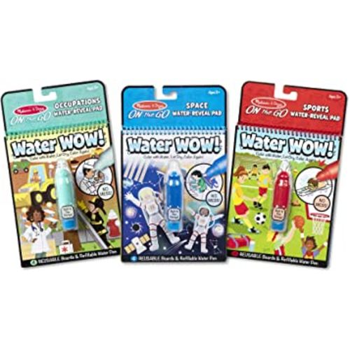 Melissa & Doug Water Wow! 3-Pack (Space, Sports, Occupations)