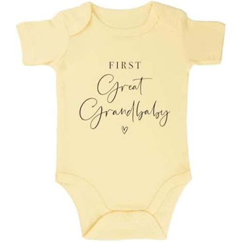 Frist Great Grandbaby Bodysuit for Baby Pregnancy Announcement for Promoted to Great Grandparents Bodysuit