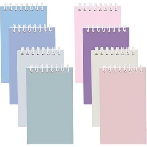 Ddaowanx Small Notebooks,3x5 Pocket Spiral Notepads With Lined Pages - The Perfect Little Mini Notebook to Stay Organized and Boost Productivity at Work or School (8, Delight Colors)