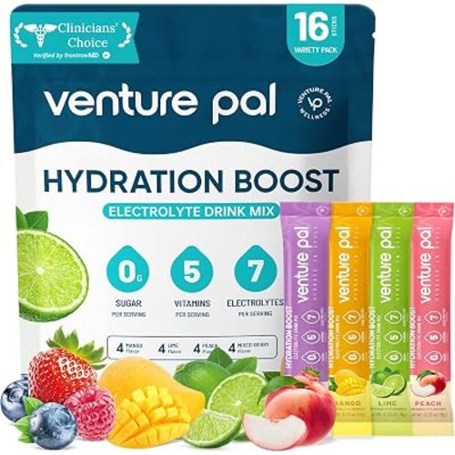 Venture Pal Sugar Free Electrolyte Powder, Liquid Daily IV Hydration Packet
