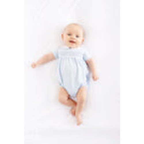 Short Sleeve Banbury Bubble - Buckhead Blue with Worth Avenue White Sm