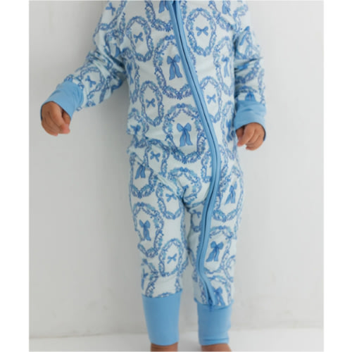 Julia Bow Zipper Romper – In My Jammers