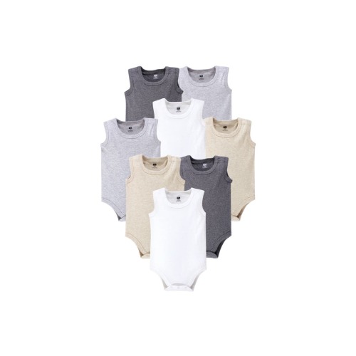 Soft Cotton Unisex Tank Style Bodysuit, 6-9M