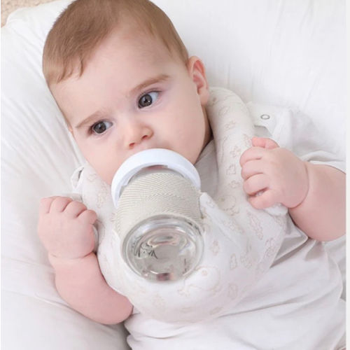 Patented Bottle Feeding Support Cushion | 15° Anti-Choking Slope | Supervised Bottle Prop for Infants 3M+ -150