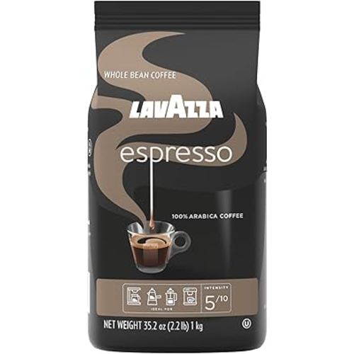Lavazza Espresso Whole Bean Coffee, Medium Roast, 100% Arabica, 2.2 lb Bag (Pack of 1)