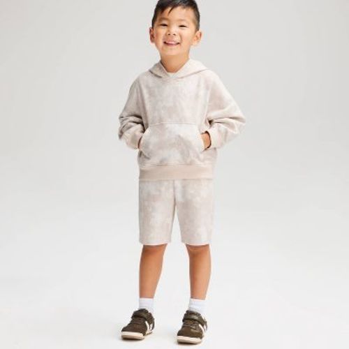 Toddler Boys' French Terry Shorts Set - Cat & Jack™ Cream 18M