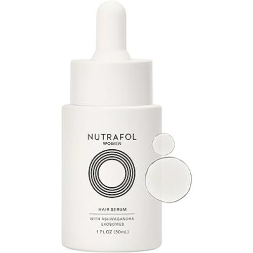 Nutrafol Women's Hair Serum, Supports Visibly Thicker and Stronger Hair, Vegan, Lightweight and Fast-Absorbing