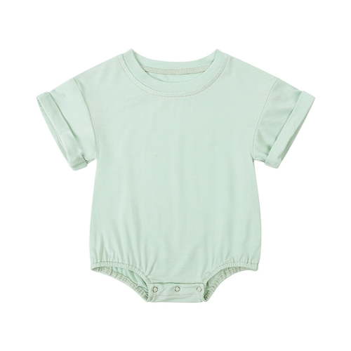 Timegard Unisex Newborn Clothes Toddler Baby Onesie Boy Girls Comfy Outfit Color Block Button Rompers