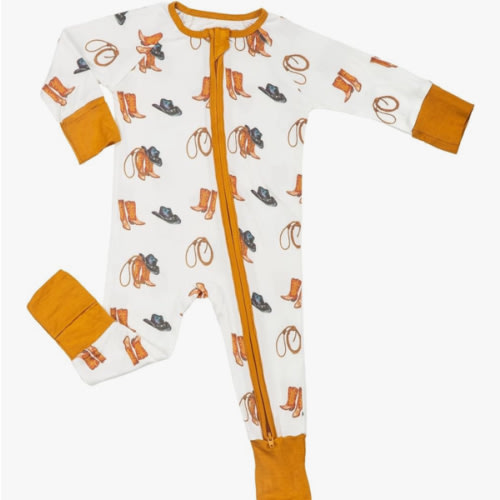 LollyBanks Baby Pajamas, 2-Way Zipper Romper, 95% Viscose Made from Bamboo and 5% Spandex, Baby Sleepers