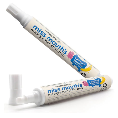 Miss Mouth's Messy Eater Stain Treater Pen - 2 Pack To Go Instant Stain Remover Pen - Newborn & Baby Essentials - On-The-Go & Travel Essentials