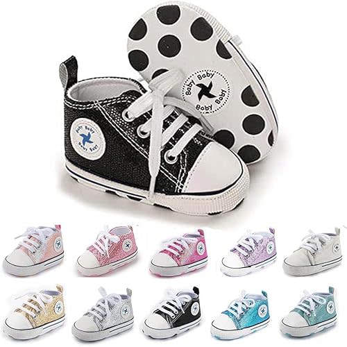 Baby Girls Boys Shoes First Walkers High Top Sneaker Unisex Infant Newborn
