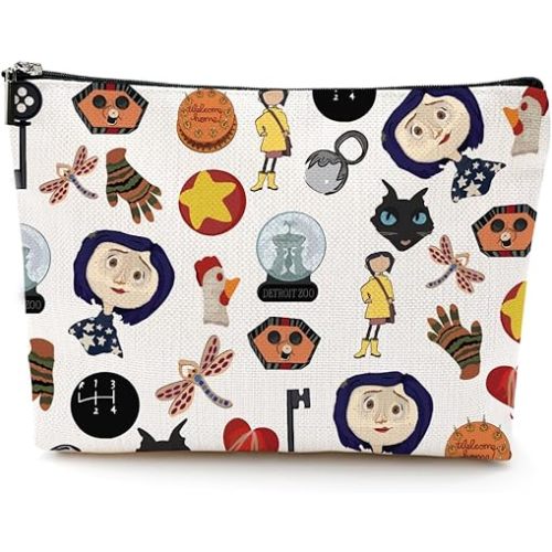 LONGXIN Mr. Bobinsky Cosmetic Make up Bag The Secret Door Lover Gift Ghost Mom Cartoon Movie Merch Makeup Zipper Pouch Bag