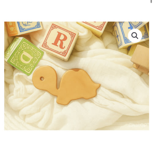 Thaddeus Turtle Teether - Forever Leather LLC