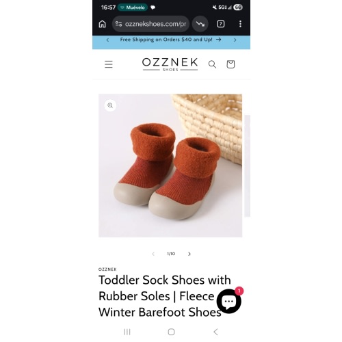 Cozy Sock Shoes for Kids- Warm First Walker Shoes | Fleece Lined