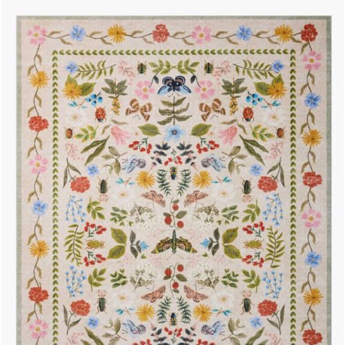 Canopy Curio Cream Printed Rug | Rifle Paper Co.