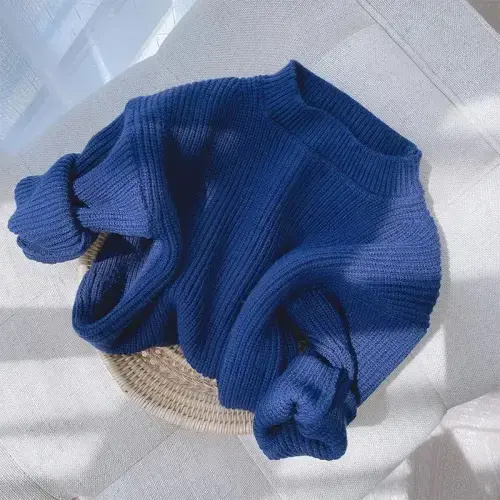 Baby Toddler Solid Color Loose Sweater