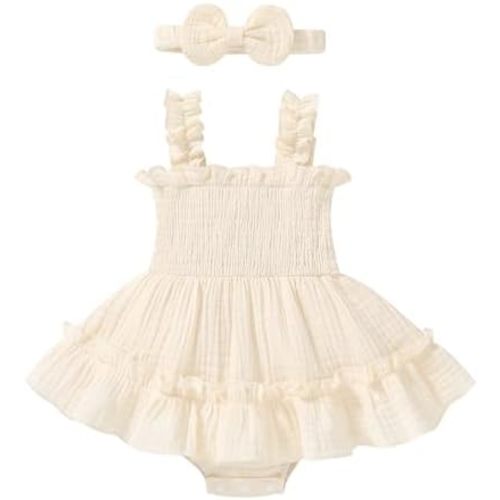 Happy Town Infant Baby Girl Clothes Toddler Summer Romper Dress Outfits