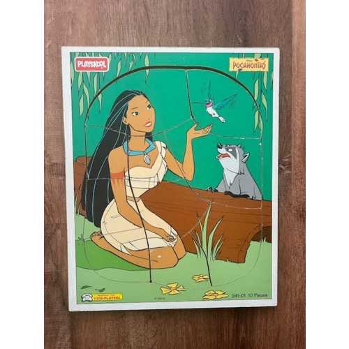 Vintage 90s Playskool Disney Pocahontas 10 Piece Tray Puzzle 241-01