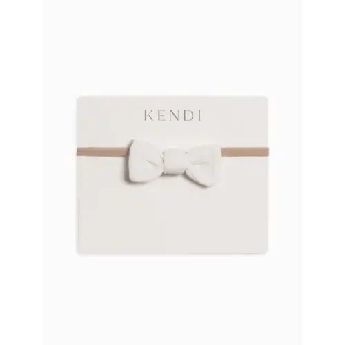 Colored Organics Muslin Dainty Bow - Coconut