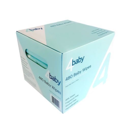 4Baby Baby Wipes 480 Pack
