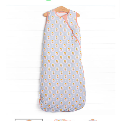 Patchwork Petals Bamboo Sleep Bag, Blue – Stitchy Fish