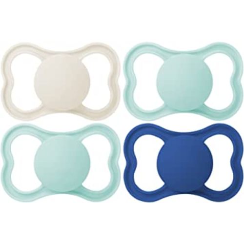 MAM Air Matte Pacifiers, for Sensitive Skin, 6+ Months, Best Pacifier for Breastfed Babies, Baby Boy Pacifiers, 6-16, 4 Count