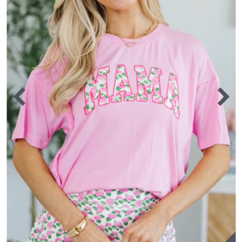 NURSING COLLECTION: Mama Pink Hydrangea Top