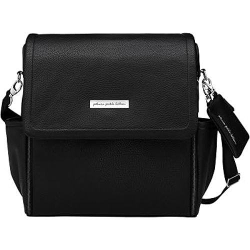 Petunia Pickle Bottom Boxy Backpack, Diaper Bag, Stylish Baby Bag, Spacious Backpack, On-The-Go Moms, Ebony