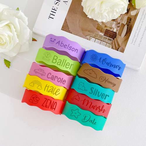 Personalized Bottle labels/ Bottle Bands for Kid/ Cup label bands/ Sippy cup label/Sport bottle label/Engraved Band Gift/Water bottle label