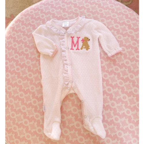 Paty Footie with Eyelet and Puff Sleeve – Stitchin' Pretty