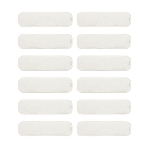 babygoal Cloth Diaper Inserts 12pcs,4 Layers Rayon from Bamboo Inserts for babygoal Newborn Cloth Diapers,Small Size