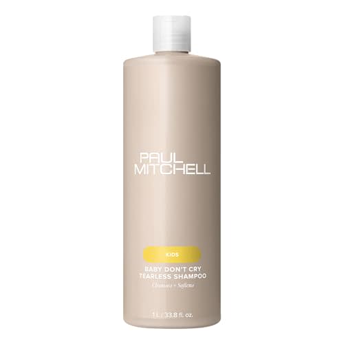 Paul Mitchell Baby Don’t Cry Tearless Shampoo, Cleanses + Softens Hair, For Children of All Ages