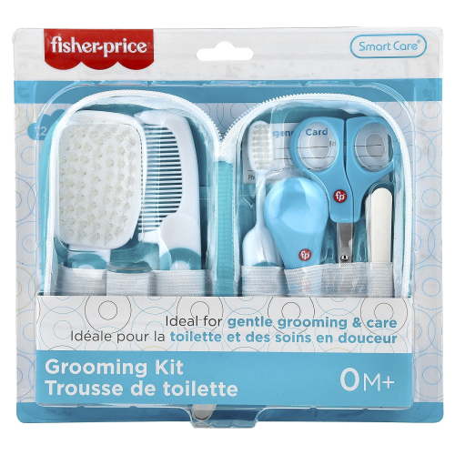 Fisher-Price Baby Grooming Kit for Newborns, 12 Pieces, Unisex