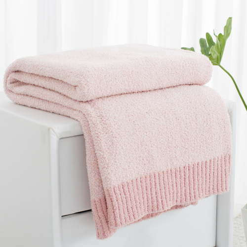 Carriediosa Heather Throw Blanket, Soft Cozy Fuzzy Fluffy Blankets Throws for Couch, Bed, Sofa, Dusty Pink, 60" x 81"