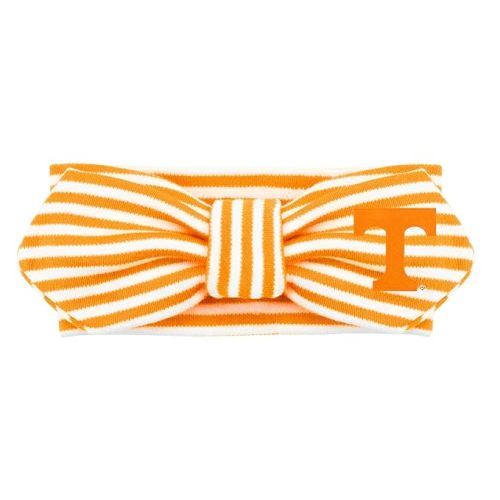 Creative Knitwear Tennessee Volunteers Infant Girls Tennessee Orange/White Striped Hair Knot Headband Embroidered Logo - Size Newborn - 4T