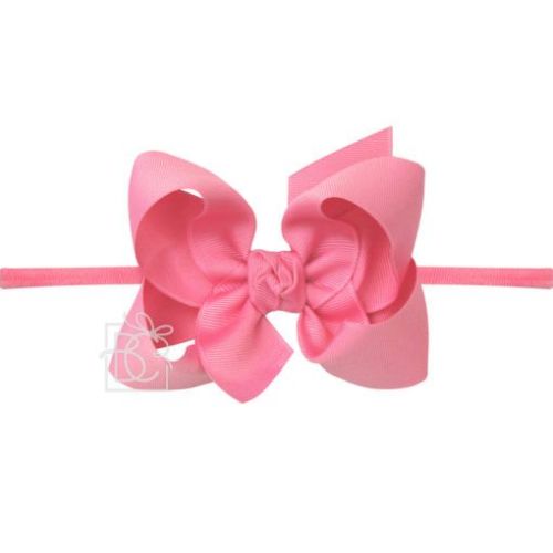 1/4" Pantyhose Headband with Grosgrain Bow - Beyond Creation
