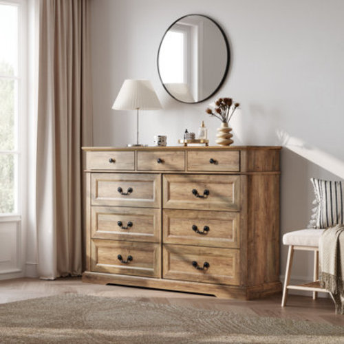The Twillery Co.® Bridgeport 9 Drawer 53.5'' W Double Dresser & Reviews | Wayfair