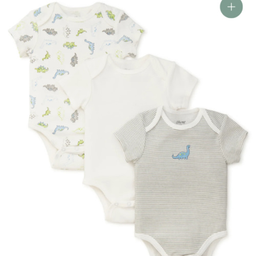 Tiny Dinos 3-Pack Bodysuits