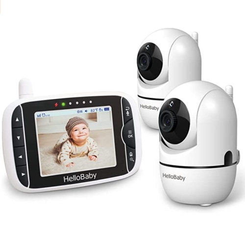 HelloBaby HB65-2 Video Baby Monitor with two cameras