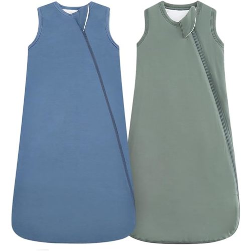 HAPIU Unisex Rayon Made from Bamboo Baby Sleep Sack TOG 1.0, 2-Way Zipper YKK, Wearable Blanket Baby