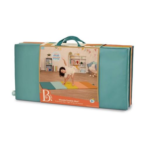 B. toys Wonder Tumble Mat Folding Gymnastics Playmat