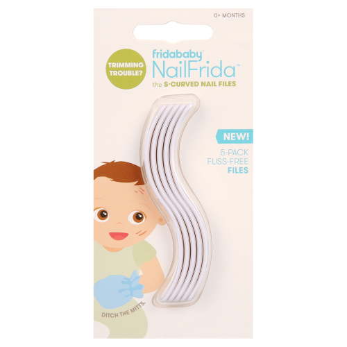 Fridababy NailFrida S-Curved Nails Files, 5 Count