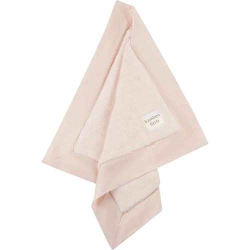Ultra-Soft Lovey Plush Security Blanket - Baby Essentials, Newborn Essentials, Ultra-Soft Plush Baby Blanket with Satin Trim – 16" x 16" (Pink)