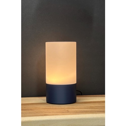 Minimalist Bedside Table Lamp: Modern Decor Warm White Lamp, Eco-Friendly Soft LED Light