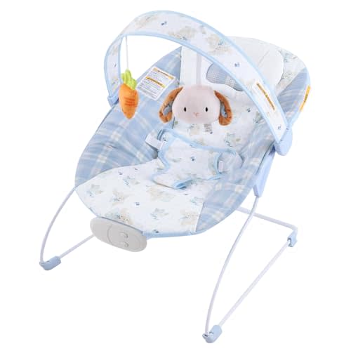 Baby Bouncer, Infants Bouncy Seat with Music and Vibrations,Portable Baby Rocker for Newborns Indoor Outdoor Use 0-6 Months Up to 20 lbs