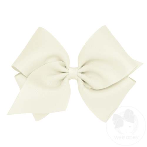 Mini King Classic Grosgrain Hair Bow (Plain Wrap)
